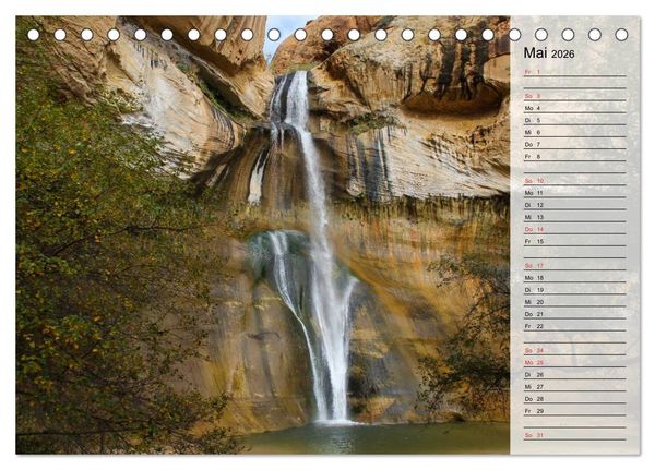 Produktbild: USA 2026 Utah - Sandstein und Canyons (Tischkalender 2026 DIN A5 quer), CALVENDO Monatskalender