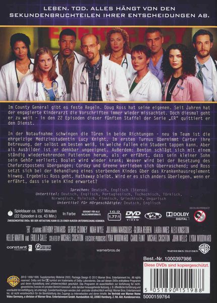 Emergency Room - Staffel 5  [6 DVDs]