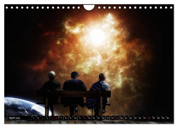 Produktbild: Ansichten des Weltraums (Wandkalender 2026 DIN A4 quer), CALVENDO Monatskalender
