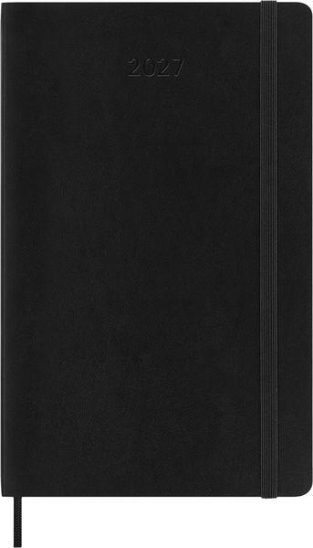 Produktbild: Moleskine 12 Monate Monatsnotizkalender 2027, L/A5, 1 Mo = 2 Seiten, Linierte Seiten, Weicher Einband, Schwarz