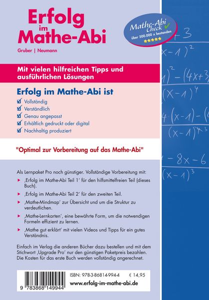 Produktbild: Erfolg im Mathe-Abi 2027 Hessen Leistungskurs Pr&uuml;fungsteil 1: Hilfsmittelfreier Teil