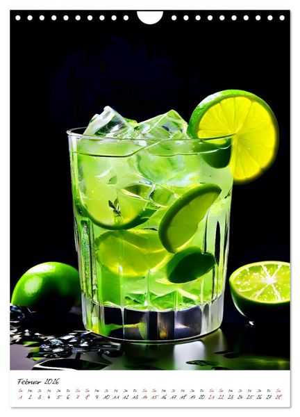 Produktbild: Mixology Meisterwerke (Wandkalender 2026 DIN A4 hoch), CALVENDO Monatskalender