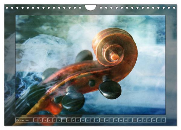Produktbild: Instrumententr&auml;ume - Die Geige (Wandkalender 2026 DIN A4 quer), CALVENDO Monatskalender
