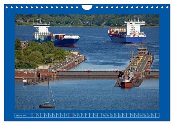 Produktbild: Unterwegs auf dem Nord-Ostsee-Kanal (Wandkalender 2027 DIN A4 quer), CALVENDO Monatskalender