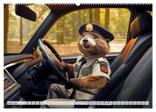 Produktbild: Flei&szlig;ige Otter - Wer h&auml;tte nicht gerne einen niedlichen Otter auf der Arbeit (hochwertiger Premium Wandkalender 2026 DIN A2 quer), Kunstdruck in Hochglanz