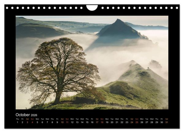 Produktbild: The Changing Seasons of the Peak District (Wall Calendar 2026 DIN A4 landscape), CALVENDO 12 Month Wall Calendar