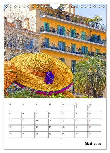 Produktbild: C&ocirc;te d&rsquo;Azur - Reiseziel am Mittelmeer (Wandkalender 2026 DIN A4 hoch), CALVENDO Monatskalender
