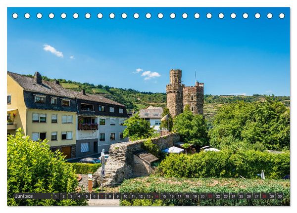 Produktbild: Oberwesel - Stadt der T&uuml;rme (Tischkalender 2026 DIN A5 quer), CALVENDO Monatskalender