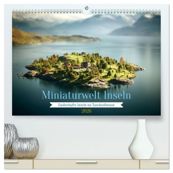 Produktbild: Miniaturwelt Inseln (hochwertiger Premium Wandkalender 2026 DIN A2 quer), Kunstdruck in Hochglanz