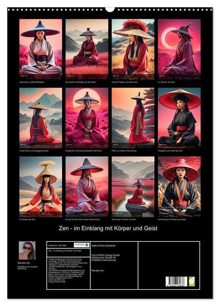 Produktbild: Zen - im Einklang mit K&ouml;rper und Geist (Wandkalender 2026 DIN A2 hoch), CALVENDO Monatskalender