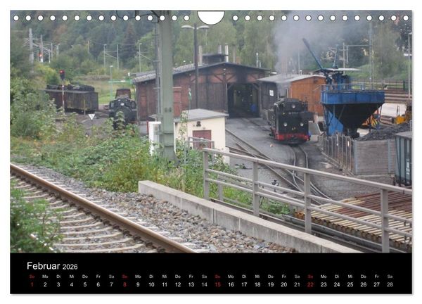 Produktbild: S&auml;chsische Dampfeisenbahnen 2026 (Wandkalender 2026 DIN A4 quer), CALVENDO Monatskalender