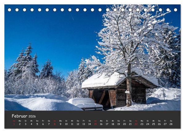 Produktbild: Schluchsee Naturpark S&uuml;dschwarzwald (Tischkalender 2026 DIN A5 quer), CALVENDO Monatskalender