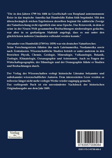 Produktbild: Alexander von Humboldts Reise in die Aequinoktial-Gegenden