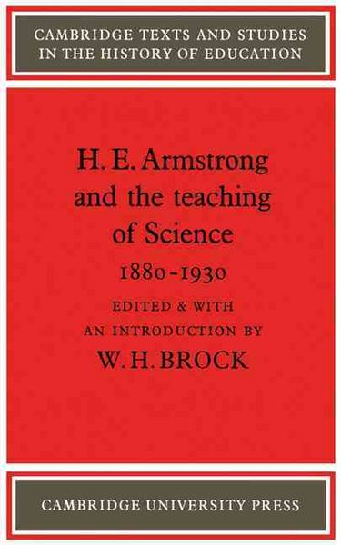 Produktbild: H. E. Armstrong and the Teaching of Science 1880 1930