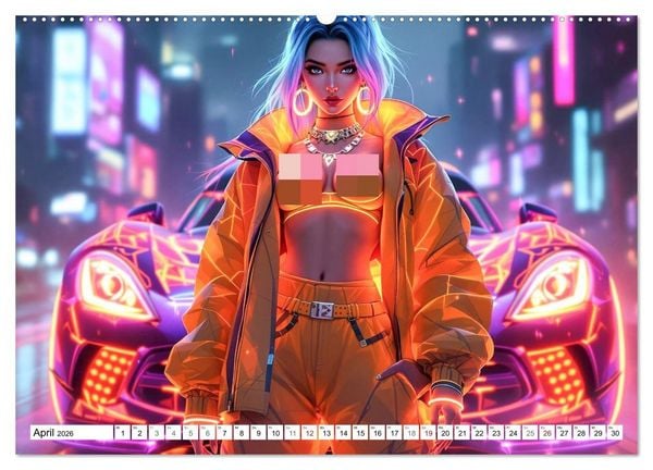 Produktbild: Cars & Girls (Wandkalender 2026 DIN A2 quer), CALVENDO Monatskalender