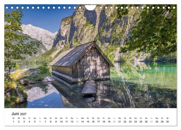 Produktbild: Berchtesgadener Land - Wanderhighlights in Bayern (Wandkalender 2027 DIN A4 quer), CALVENDO Monatskalender