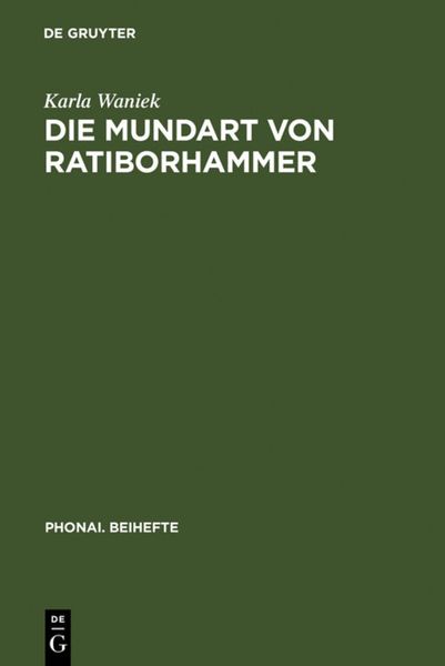 Produktbild: Die Mundart von Ratiborhammer