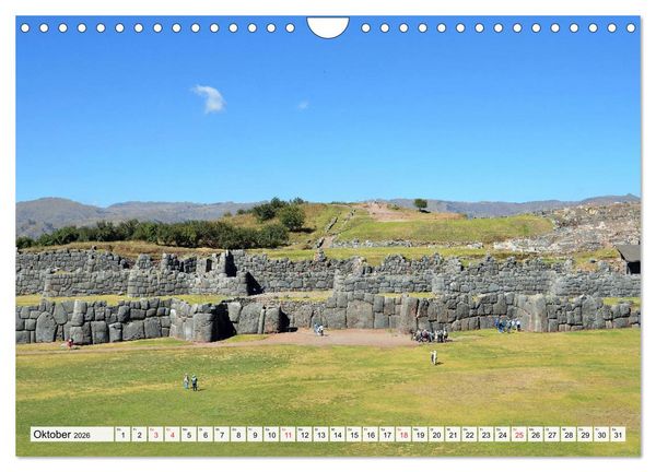 Produktbild: Inkabauten in PERU, Bauwerke eines gro&szlig;en Reiches (Wandkalender 2026 DIN A4 quer), CALVENDO Monatskalender
