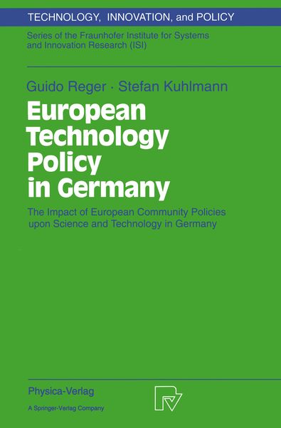 Produktbild: European Technology Policy in Germany