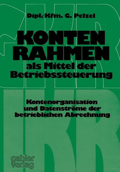 Produktbild: Kontenrahmen als Mittel der Betriebssteuerung