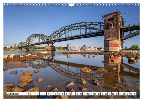 Produktbild: Urbane Impressionen: Domstadt K&ouml;ln - Lebensgef&uuml;hl am Rhein (Wandkalender 2026 DIN A3 quer), CALVENDO Monatskalender
