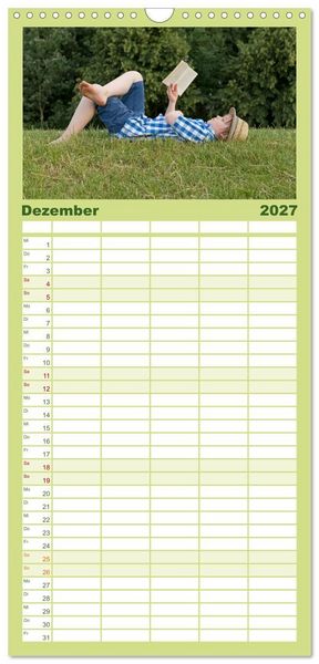 Produktbild: Familienplaner 2027 - Wir lieben die Natur! mit 5 Spalten (Wandkalender, 21 x 45 cm) CALVENDO
