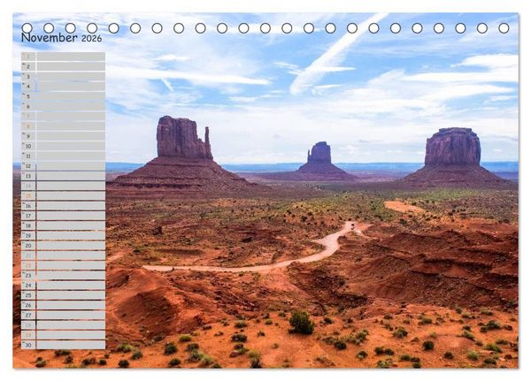 Produktbild: Die Canyons der USA (Tischkalender 2026 DIN A5 quer), CALVENDO Monatskalender
