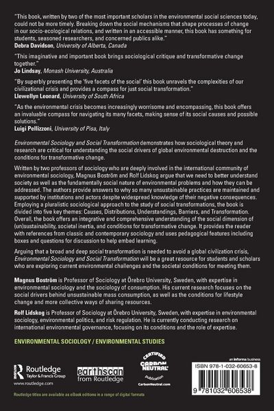 Produktbild: Environmental Sociology and Social Transformation