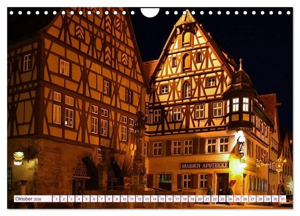 Produktbild: Romantisches Rothenburg ob der Tauber (Wandkalender 2026 DIN A4 quer), CALVENDO Monatskalender