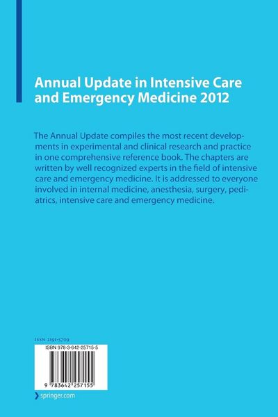 Produktbild: Annual Update in Intensive Care and Emergency Medicine 2012