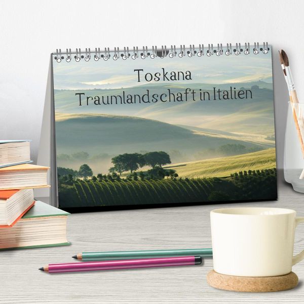 Produktbild: Toskana &ndash; Traumlandschaft in Italien (Tischkalender 2026 DIN A5 quer), CALVENDO Monatskalender
