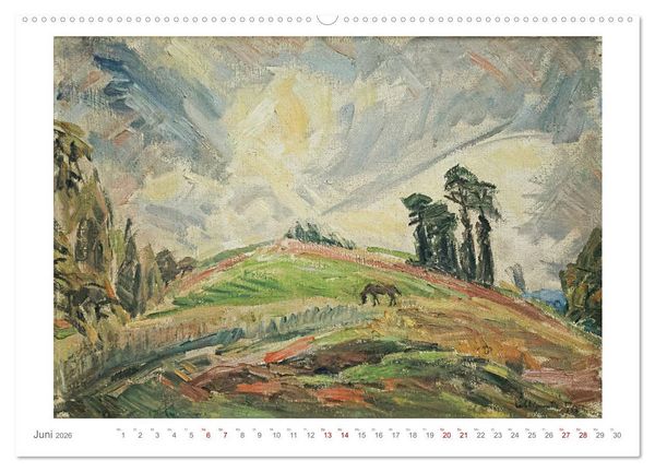 Produktbild: Landschaft im Licht. Daniel Wohlgemuth 1876-1967 (Wandkalender 2026 DIN A2 quer), CALVENDO Monatskalender