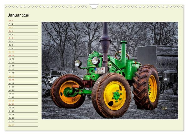Produktbild: Traktoren - Oldtimer (Wandkalender 2026 DIN A3 quer), CALVENDO Monatskalender