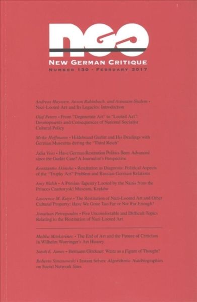 Produktbild: Nazi-Looted Art and Its Legacies