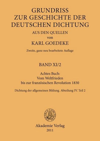 Produktbild: Achtes Buch: Vom Weltfrieden bis zur franz&ouml;sischen Revolution 1830