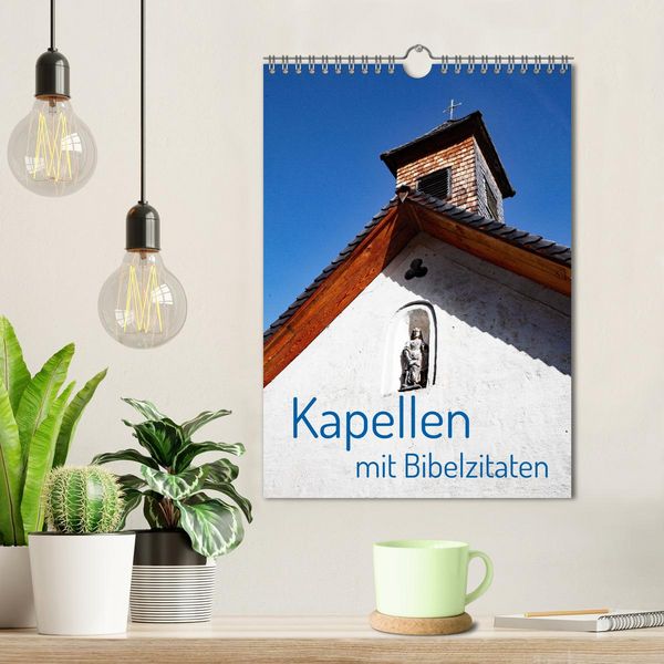 Produktbild: Kapellen mit Bibelzitaten (Wandkalender 2026 DIN A4 hoch), CALVENDO Monatskalender