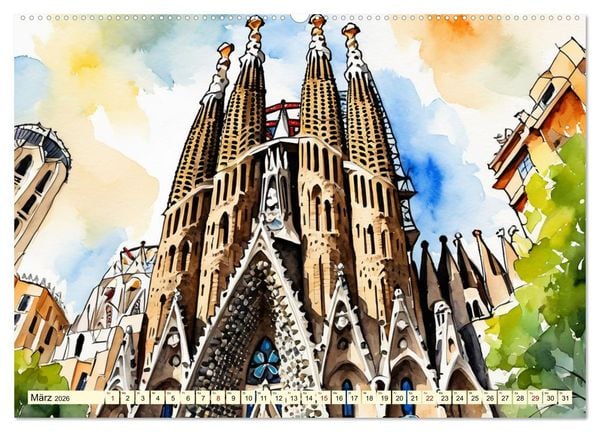 Produktbild: Faszination Spanien (Wandkalender 2026 DIN A2 quer), CALVENDO Monatskalender