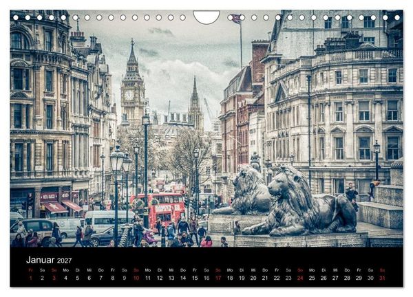 Produktbild: London an der Themse (Wandkalender 2027 DIN A4 quer), CALVENDO Monatskalender