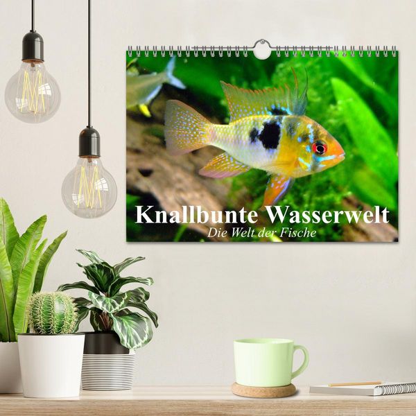 Produktbild: Knallbunte Wasserwelt. Die Welt der Fische (Wandkalender 2026 DIN A4 quer), CALVENDO Monatskalender