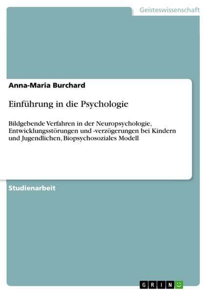 Produktbild: Einf&uuml;hrung in die Psychologie