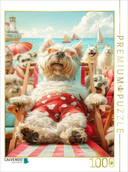 CALVENDO Puzzle Endlich Urlaub | 1000 Teile Lege-Größe 64x48cm Foto-Puzzle für glückliche Stunden