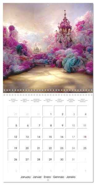Produktbild: Rococo rooms (Wall Calendar 2026 12 &times; 12 Inch) CALVENDO 12 Month Wall Calendar