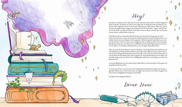 Produktbild: Fantastische B&uuml;chermagie &ndash; Zauberhafte Lesewelten zum Ausmalen