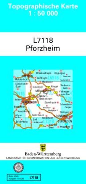 Pforzheim 1 : 50 000, Sonstige von , Landesamt für Geoinformation und Landentwicklung Baden-Württemberg (LGL), 978-3-86398-301-7
