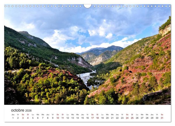 Produktbild: Routes des Grandes Alpes, Un voyage par les Alpes fran&ccedil;aises (Calendrier mural 2026 DIN A3 vertical), CALVENDO calendrier mensuel