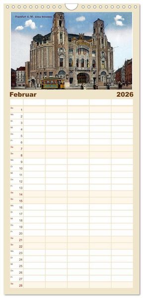 Produktbild: Familienplaner 2026 - Es war einmal... in Frankfurt (Main) mit 5 Spalten (Wandkalender, 21 x 45 cm) CALVENDO