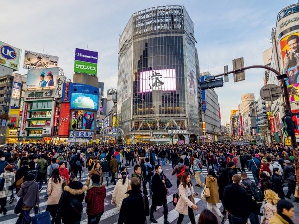 Produktbild: CALVENDO Puzzle Shibuya / Tokio | 1000 Teile Lege-Gr&ouml;&szlig;e 64x48cm Foto-Puzzle f&uuml;r gl&uuml;ckliche Stunden
