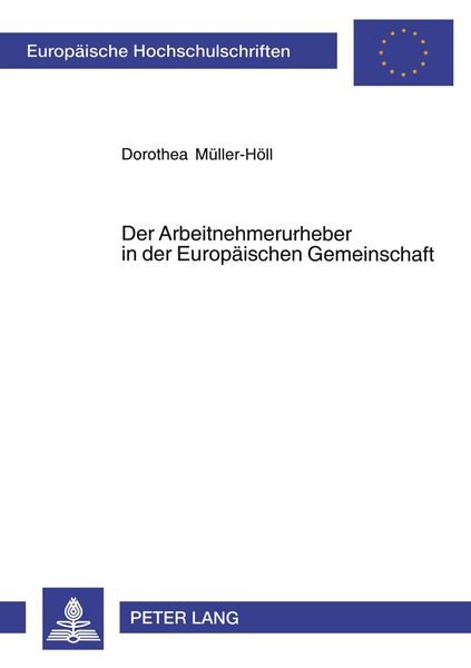 Produktbild: Der Arbeitnehmerurheber in der Europ&auml;ischen Gemeinschaft