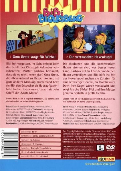 Produktbild: Bibi Blocksberg - Oma Grete sorgt f&uuml;r Wirbel/Die vertauschte Hexenkugel
