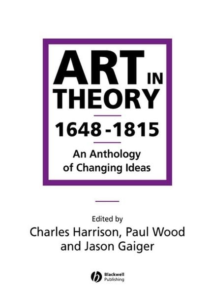 Produktbild: Art in Theory 1648-1815